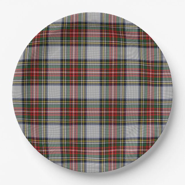 Assiettes En Carton Stewart Royal Dress Tartan (Devant)