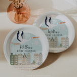 Assiettes En Carton Stork Boho Baby shower Baby Sprinkle Décor<br><div class="desc">Baby shower Boho Stork ou Bébé Sprinkle Décor, Plaques en papier. Planifier un baby shower peut être une expérience passionnante et joyeuse, et avec le thème Boho Stork de Creative Union Designs, vous pouvez simplifier le processus tout en créant une atmosphère de charme. Le design fantaisiste présente une cigogne gracieuse...</div>