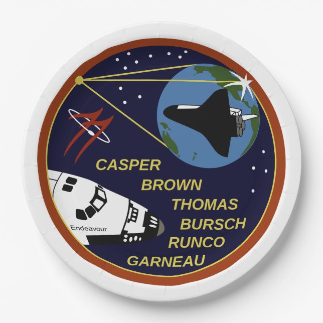 ASSIETTES EN CARTON STS-77 (Devant)
