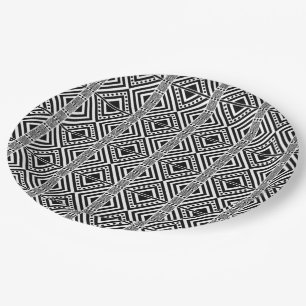 Assiettes En Carton Style africain Motif sans faille. Papier couleur n
