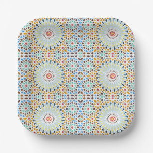 Assiettes En Carton Style Marocain   vintage