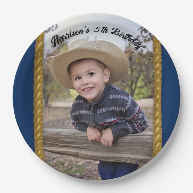 Assiettes En Carton Style occidental de cadre de corde (Devant)