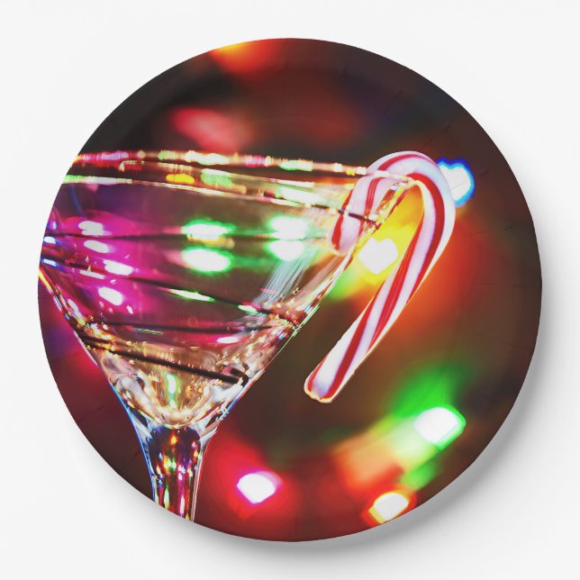 Assiettes En Carton Sucre de canne En Verre Martini (Devant)