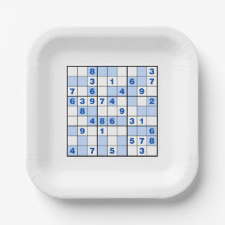 Assiettes En Carton Sudoku Puzzles