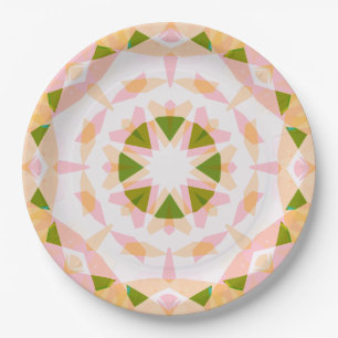 Assiettes En Carton Sugar Rose Printemps Green Star Dopamine Décor Art