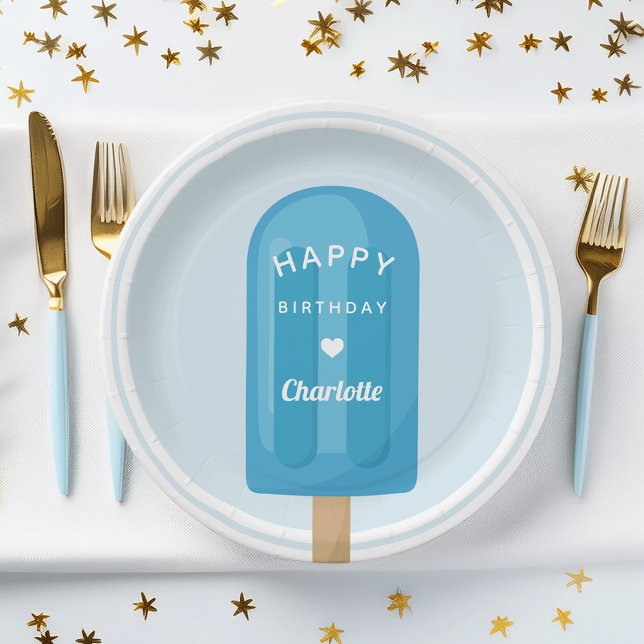 Assiettes En Carton Summer Popsicle Anniversaire de enfant Party (Créateur téléchargé)