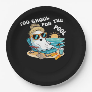 Assiettes En Carton Summerween Trop Ghoul Pour Les Halloween Ghost Ove