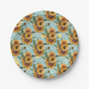 Assiettes En Carton Sunflower Gifts Bright As A Sunflower