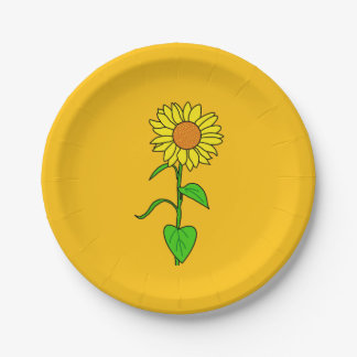 Assiettes En Carton Sunflower Paper Plate