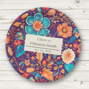 Assiettes En Carton Sunny Botanical Festive Floral Retraite Party