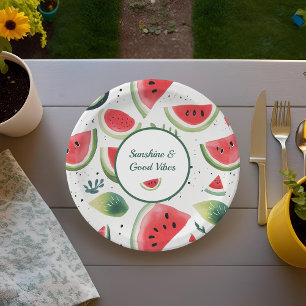 Assiettes En Carton Sunshine & Watermelon