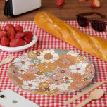 Assiettes En Carton Super Boho les années 70 Fleurs Motif<br><div class="desc">Ajoutez une touche d'élégance rétro à votre prochaine fête avec ces plaques de papier Motif Boho les années 70 Fleurs Super. Parfaits pour une fête ludique et colorée,  ces assiettes impressionnent vos invités.</div>