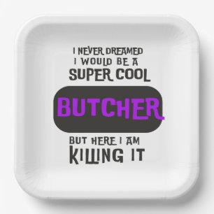 Assiettes En Carton Super cool Butcher