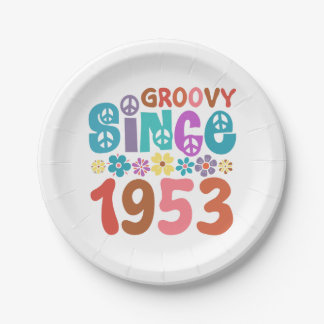 Assiettes En Carton Super depuis 1953 70e anniversaire