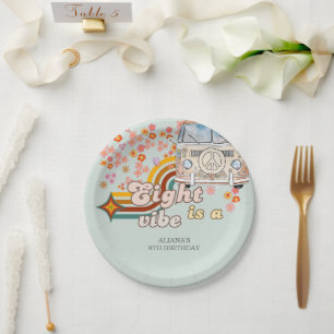 Assiettes En Carton Super Eight est la marguerite en vibe Van 8e anniv