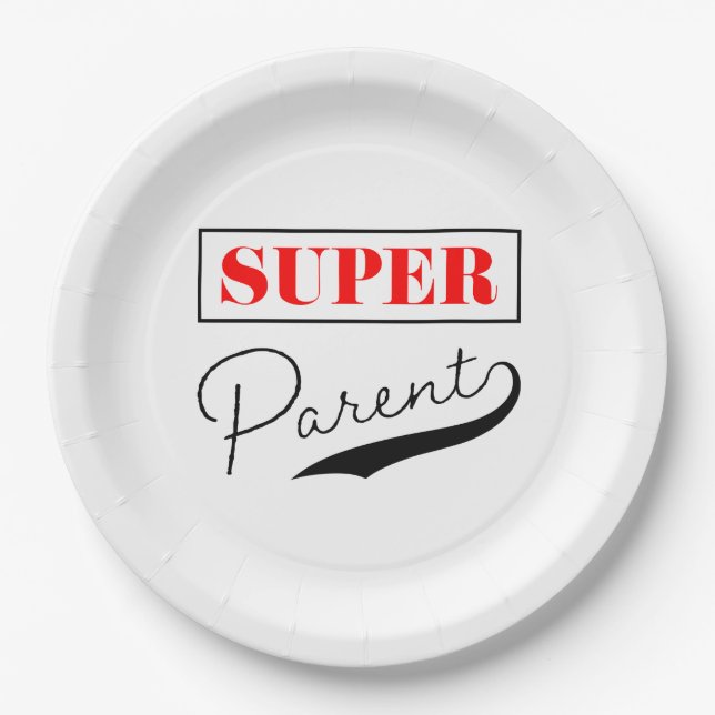Assiettes En Carton Super parent (Devant)