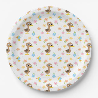 Assiettes En Carton Super simple | 5 Baby shower Garçon Petit Canards
