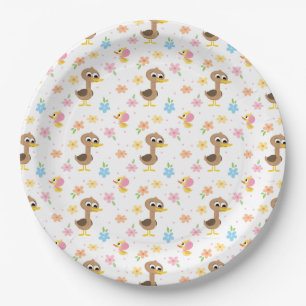 Assiettes En Carton Super Simple 5 Petits Canards Fille Baby Shower