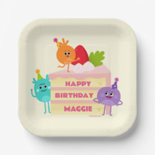 Assiettes En Carton Super simple Numérique Space Anniversaire Gâteau
