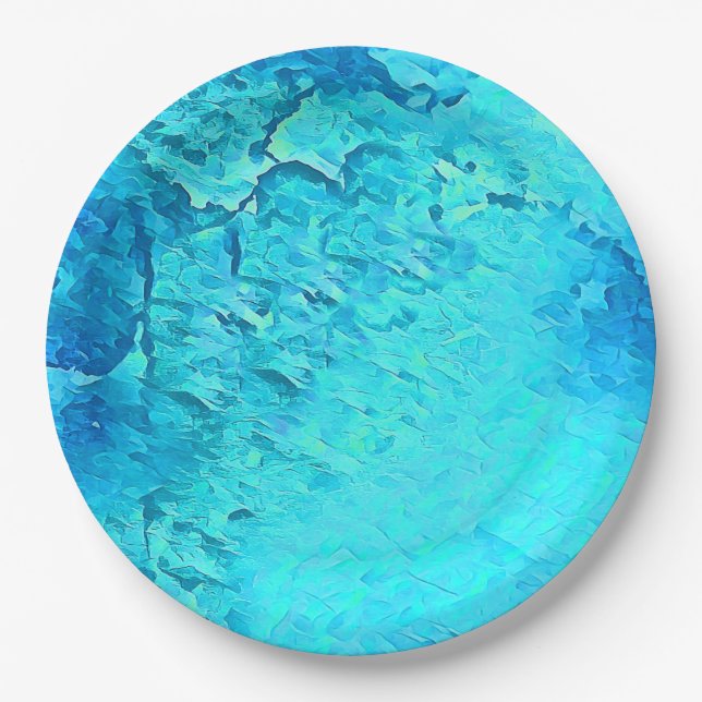 Assiettes En Carton Superbe aquarelle Tropical Ocean Theme Design (Devant)