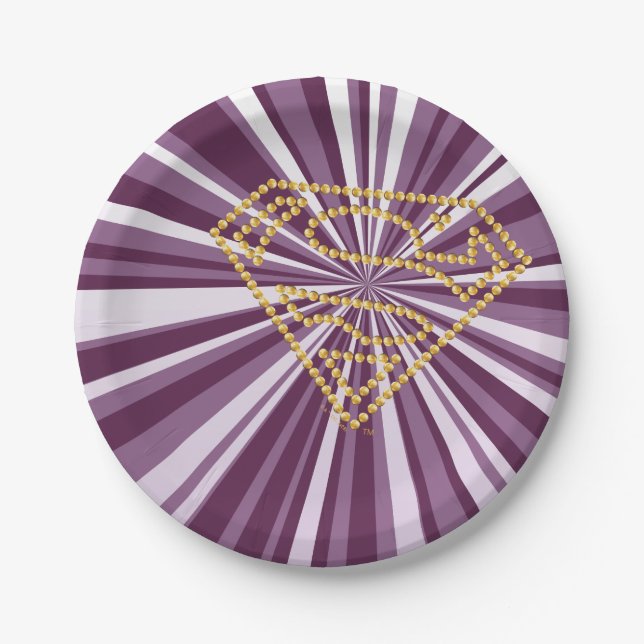 Assiettes En Carton Supergirl Studded S-Shield (Devant)