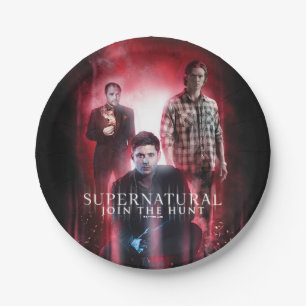Assiettes En Carton Supernatural Crowley, Dean et Sam
