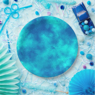 Assiettes En Carton Supernova effet nuage Plaque de papier