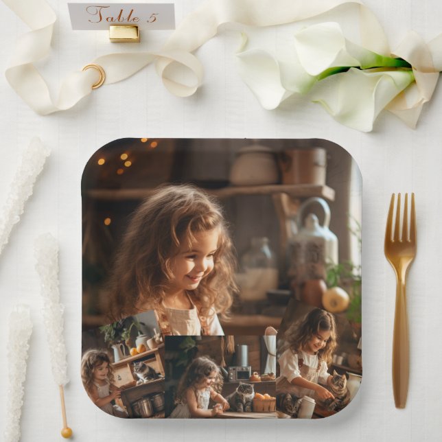 Assiettes En Carton Support d'image 4 photos (Mariage)