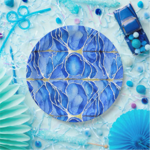 Assiettes En Carton Surf et sable tropicaux - Beach Living
