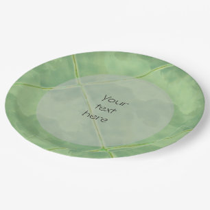 Assiettes En Carton Surface céramique en mosaïque verte n'importe qu