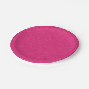 Assiettes En Carton Surface rose texturée avec un motif subtil en spir