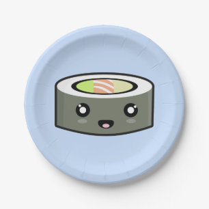 Assiettes En Carton Sushi de Kawaii