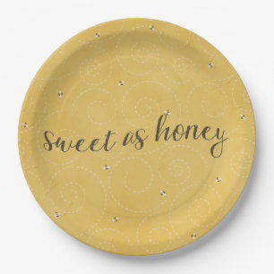 Assiettes En Carton Sweet as Honey