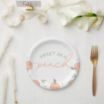 Assiettes En Carton Sweet As Peach Anniversaire<br><div class="desc">Faites de votre fête un délice avec nos Plaques de papier d'anniversaire "Sweet As a Peach". Avec des motifs de pêche adorables et des graphismes charmants, ces assiettes ajoutent une touche festive à votre fête d'anniversaire. Parfaits pour servir des friandises, ils allient fonctionnalité et élégance. Choisissez nos assiettes en papier...</div>