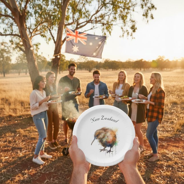 Assiettes En Carton Sweet Kiwi, coutume (Créateur téléchargé)