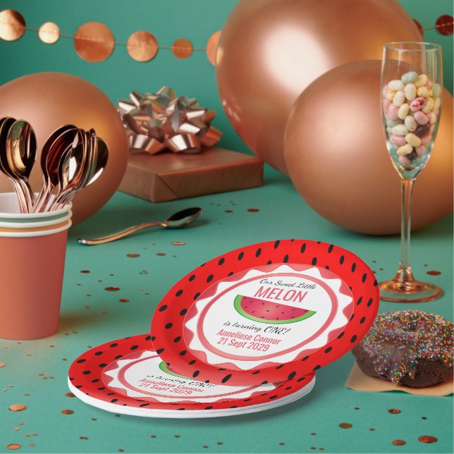 Assiettes En Carton Sweet Melon Birthday (Multi)