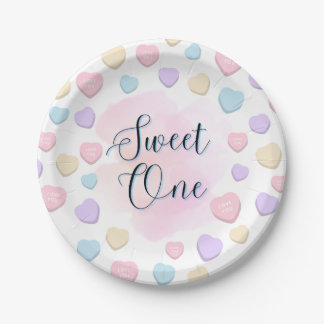 Assiettes En Carton Sweet One First Birthday Party Plates