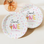 Assiettes En Carton Sweet One Ice Cream Première fête d'anniversaire<br><div class="desc">Ce sont des plaquettes de papier de première fête d'anniversaire Sweet One Ice Cream !</div>