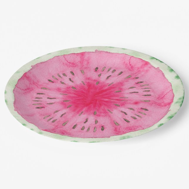 Assiettes En Carton Sweet Summer Fun Melon Fruit Party (Angle)
