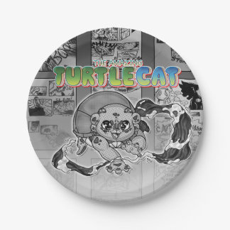 Assiettes En Carton Swish-a-wssshh Actiony Turtlecat Manga Toned