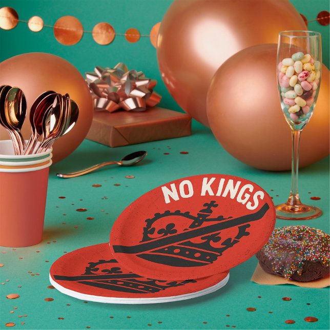 Assiettes En Carton Symbole de protestation contre les rois (Créateur téléchargé)