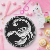 Symbole Zodiaque Astrologie Scorpion Blanc