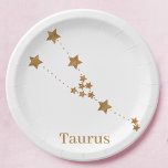 Assiettes En Carton SYMBOLE Zodiaque Moderne Taurus Or | Élément Terre<br><div class="desc">SYMBOLE Zodiaque Moderne Taurus Or | Élément Terre</div>