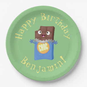 Assiettes En Carton Sympa chocolat chocolat bonbon bar personnage de d