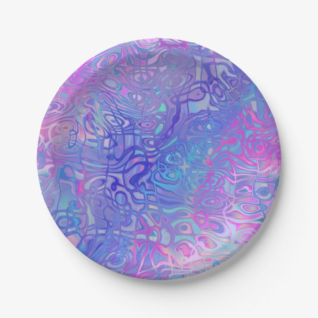 Assiettes En Carton synesthésie polyharmonique : (Devant)
