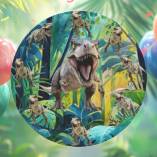 Assiettes En Carton T Rex Dinosaur