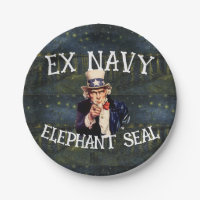 T-shirt de fête du phoque éléphant de l'ex-marine