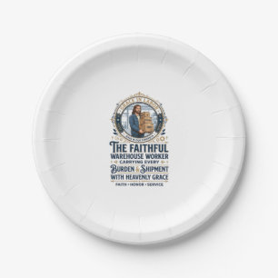 Assiettes En Carton T-shirt graphique de logistique entrepôt de Jésus
