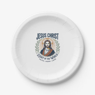 Assiettes En Carton T-Shirt Jésus Mode Féminine Valeurs Inspiration