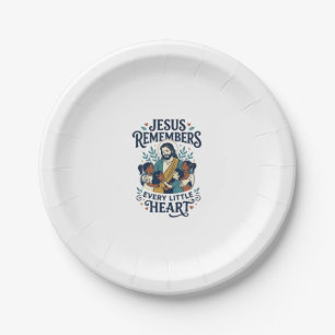 Assiettes En Carton T-Shirt Jésus Réconfort Fauteuilence Guérison Insp